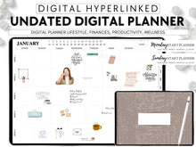 Load image into Gallery viewer, Undated Digital Planner