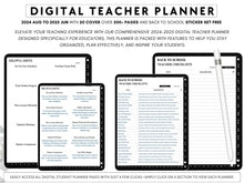 Load image into Gallery viewer, Digital Teacher planner