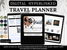 Load image into Gallery viewer, Digital Dark Mode Travel Journal