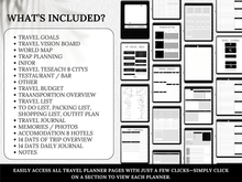 Load image into Gallery viewer, Digital Dark Mode Travel Journal