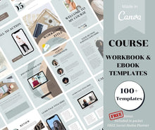 Load image into Gallery viewer, Pastel Course Workbook & E-book Templates (100+ Pages)