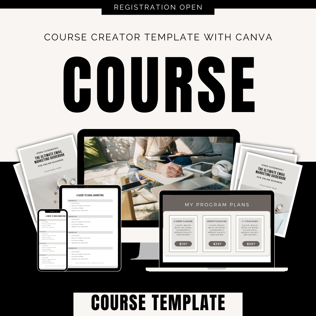 Course Creator Template With Canva
