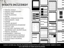 Load image into Gallery viewer, Digital Dark Mode Travel Journal

