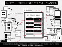 Load image into Gallery viewer, Digital Dark Mode Travel Journal
