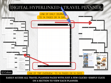 Load image into Gallery viewer, Digital Dark Mode Travel Journal
