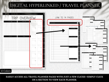 Load image into Gallery viewer, Digital Dark Mode Travel Journal
