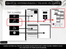 Load image into Gallery viewer, Digital Dark Mode Travel Journal
