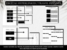 Load image into Gallery viewer, Digital Dark Mode Travel Journal
