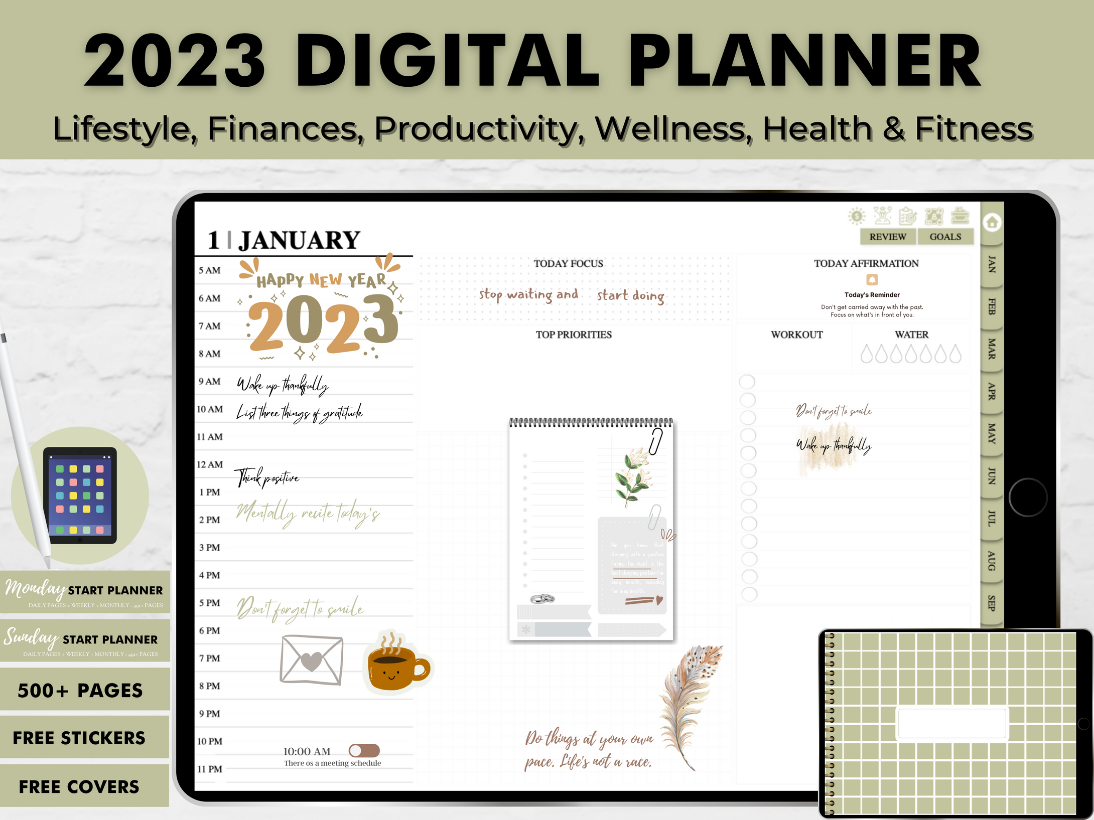 2023 Digital Planner The ULTIMATE goal planner
