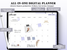 Load image into Gallery viewer, Purple 2023 Digital Planner The ULTIMATE goal planner
