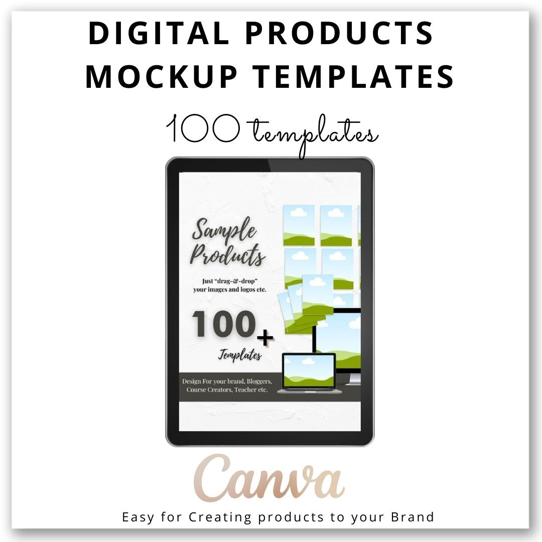 Digital Products Mockup Templates 100+ Templates