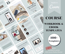 Load image into Gallery viewer, Pastel Course Workbook &amp; E-book Templates (100+ Pages)

